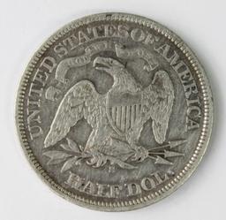 1866-S SEATED HALF DOLLAR