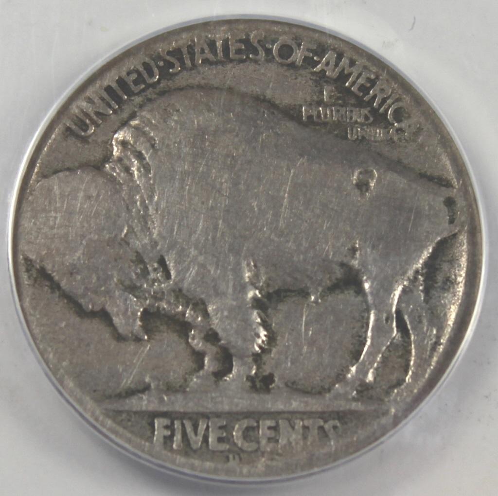 1918/7-D BUFFALO NICKEL ANACS AG3