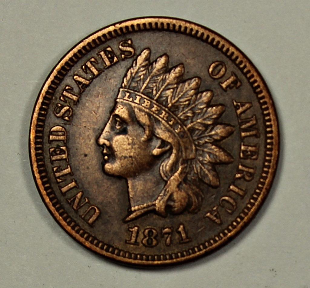 1871 INDIAN CENT