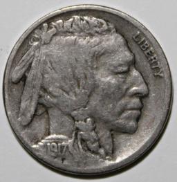 1917-S BUFFALO NICKEL