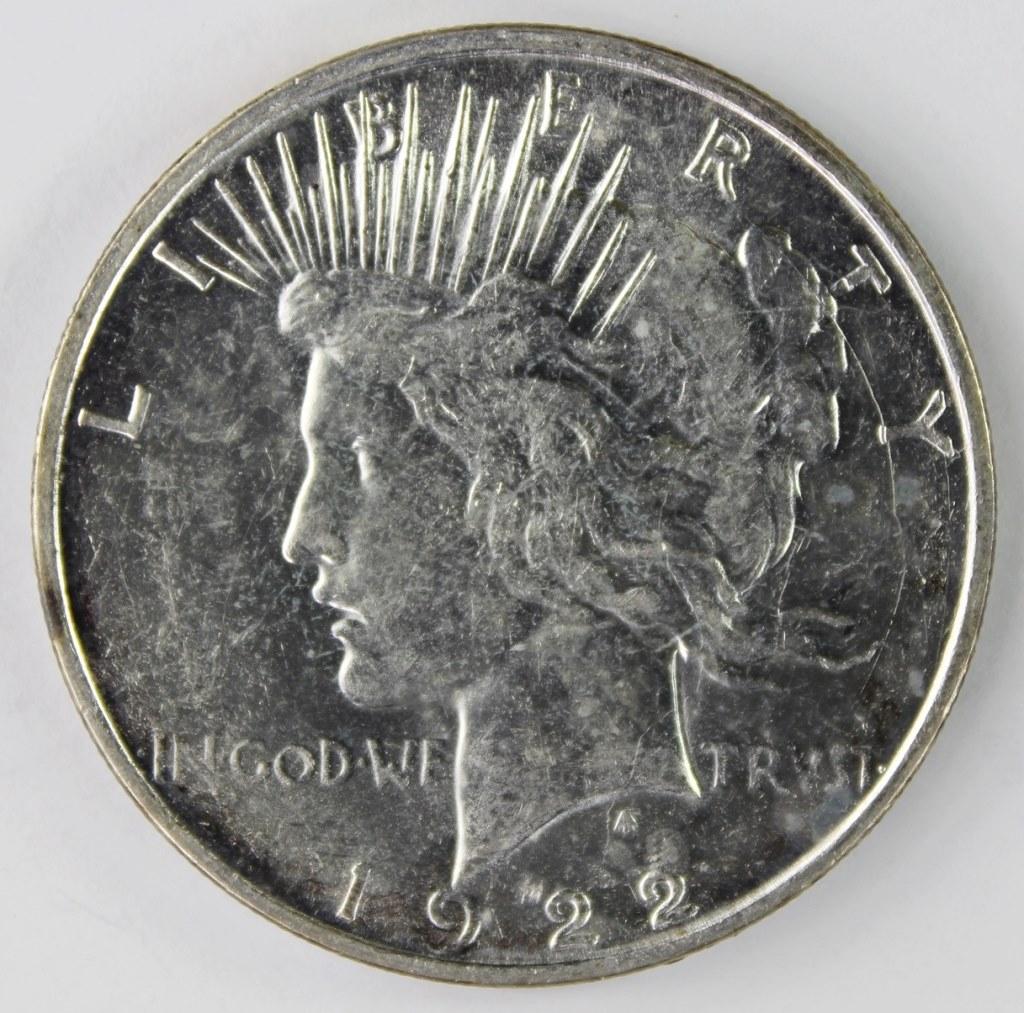 1922-D PEACE SILVER DOLLAR