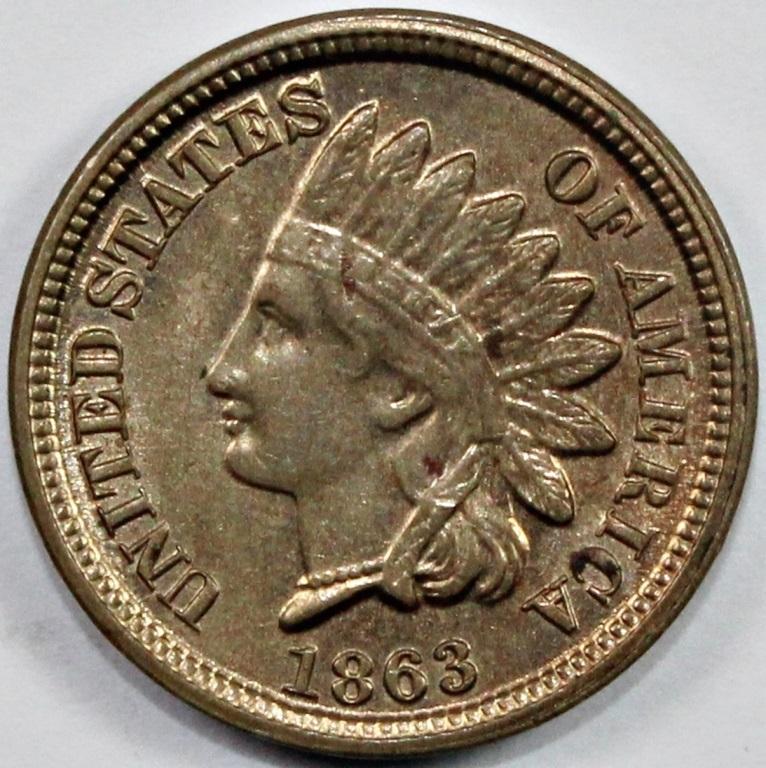 1863 INDIAN CENT