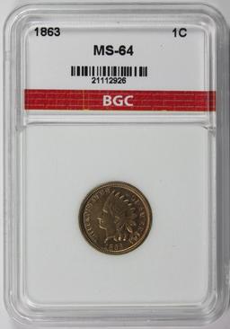 1863 INDIAN CENT