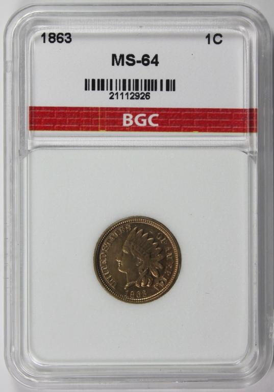 1863 INDIAN CENT