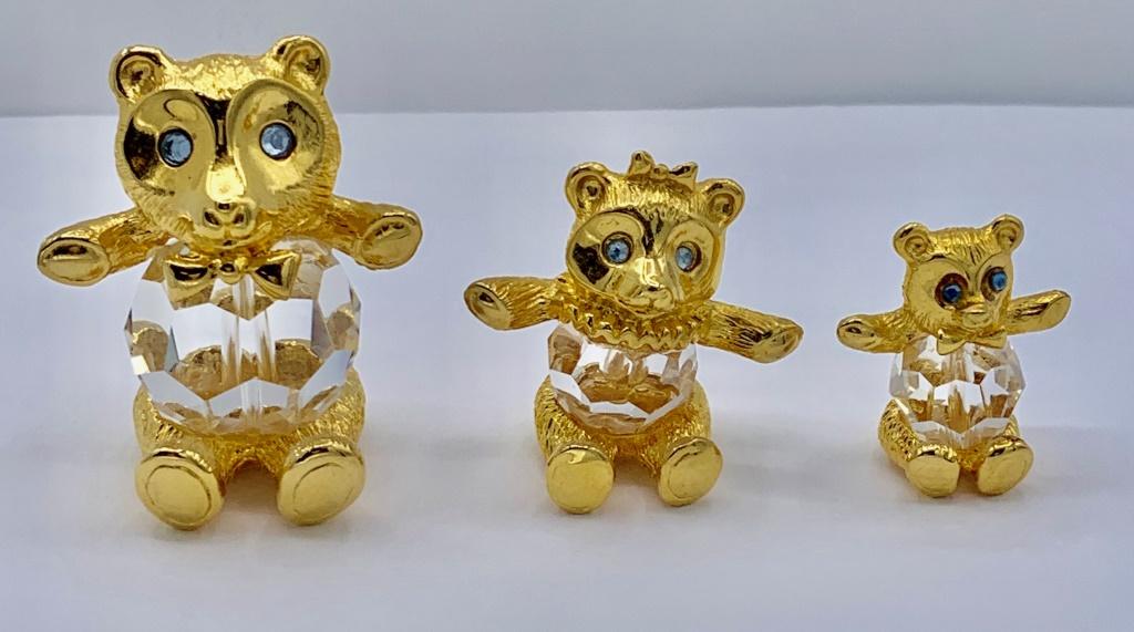 SWAROVSKI TRIMLITE BEARS - 1983 RARE