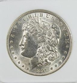 1891-CC MORGAN SILVER DOLLAR