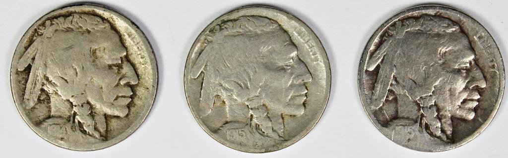 BUFFALO NICKEL LOT: