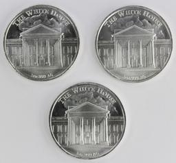 3 PCS DONALD TRUMP SILVER ROUNDS