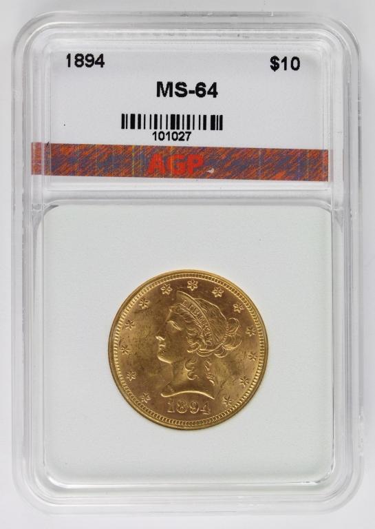 1894 $10 GOLD LIBERTY