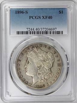 1896-S MORGAN SILVER  DOLLAR