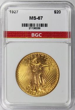 1927 $20.00 ST. GAUDENS GOLD