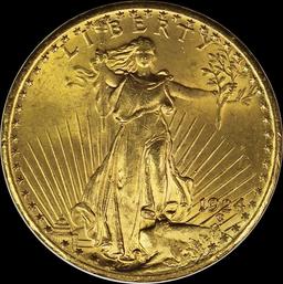 1924 $20.00 ST. GAUDENS GOLD