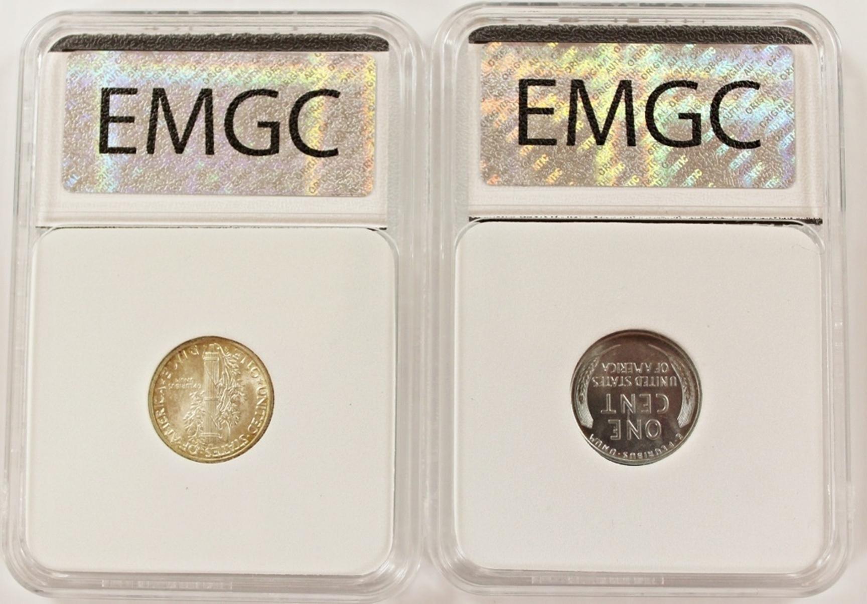 LINCOLN CENT & MERCURY DIME