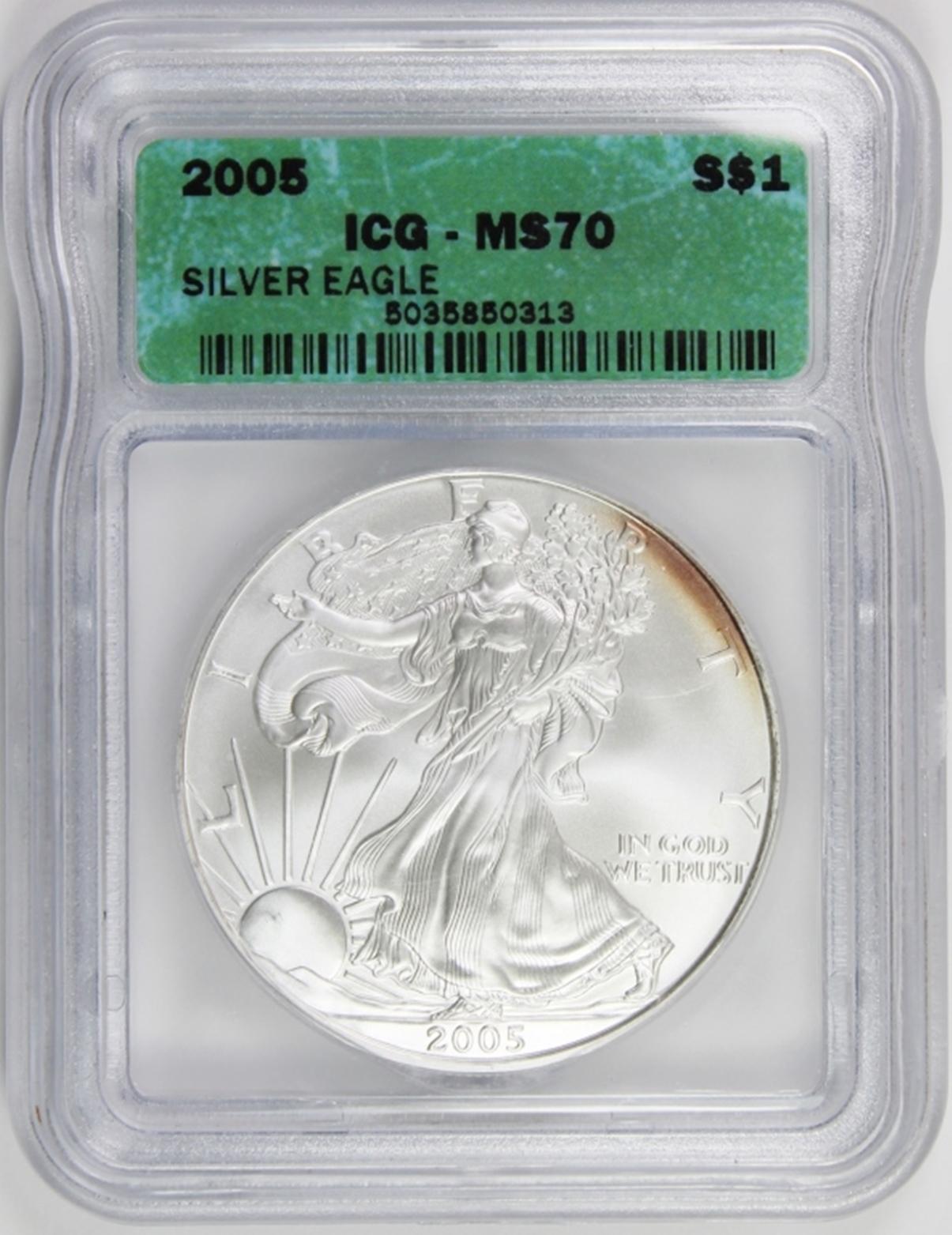 2005 AMERICAN SILVER EAGLE