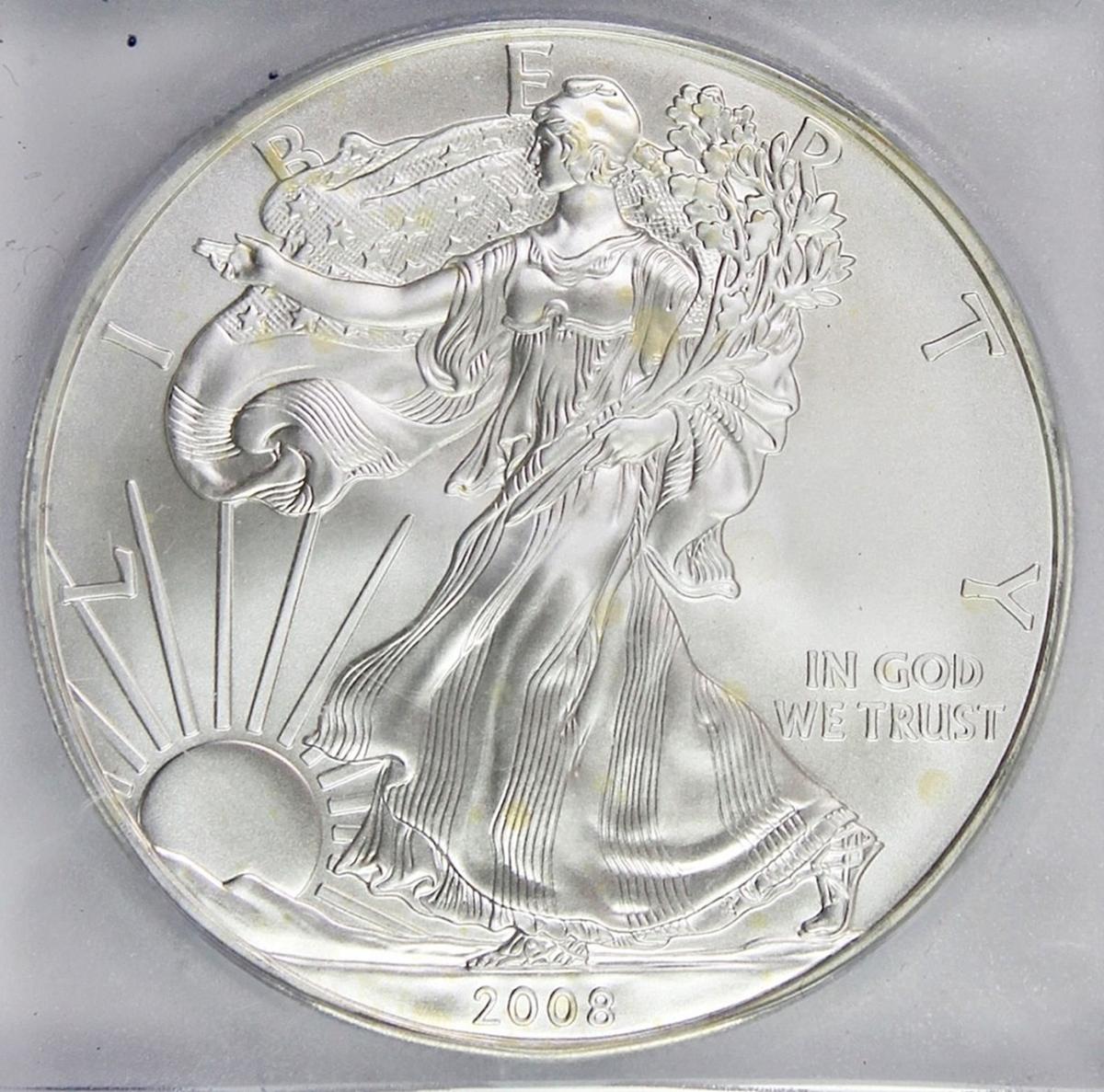 2008 AMERICAN SILVER EAGLE