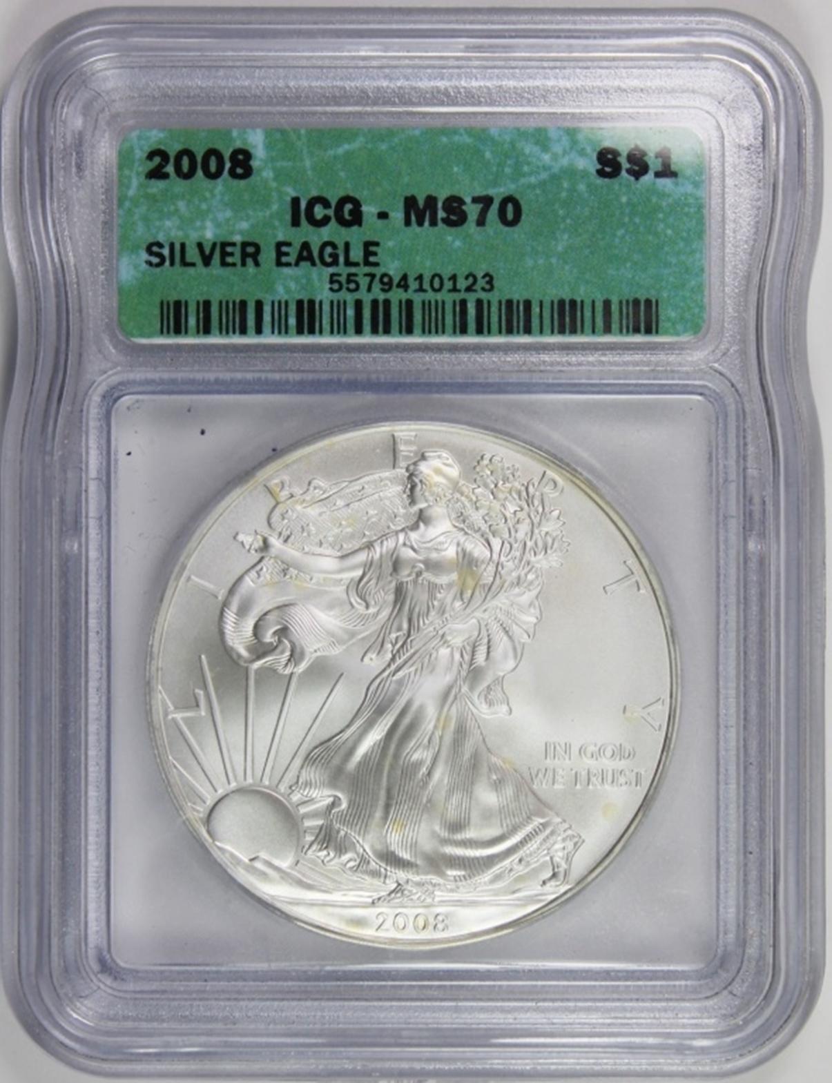 2008 AMERICAN SILVER EAGLE