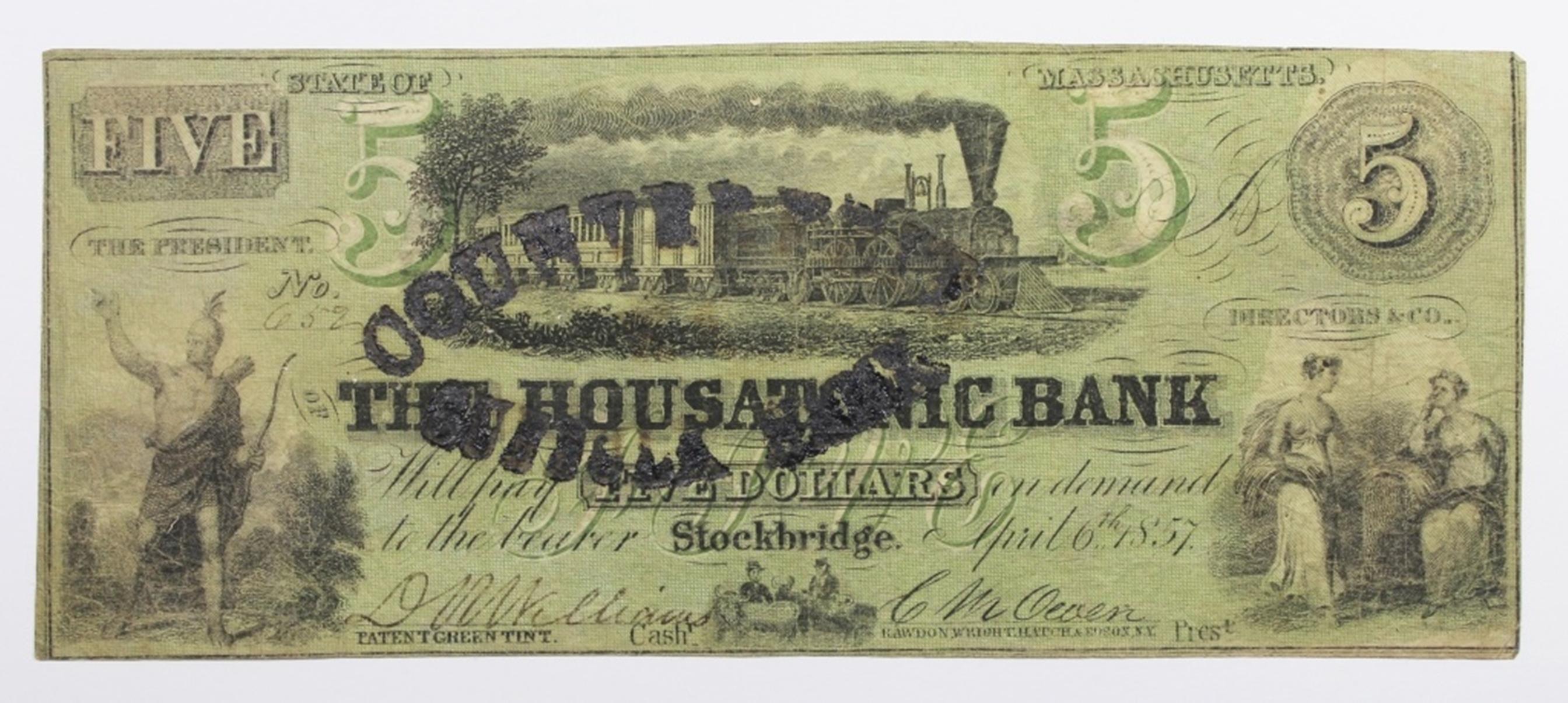 1857 THE HOUSATONIC BANK