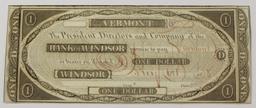 LOT OF 13 1808 BANK OF WINDSOR, VERMONT