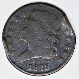 1825 HALF CENT