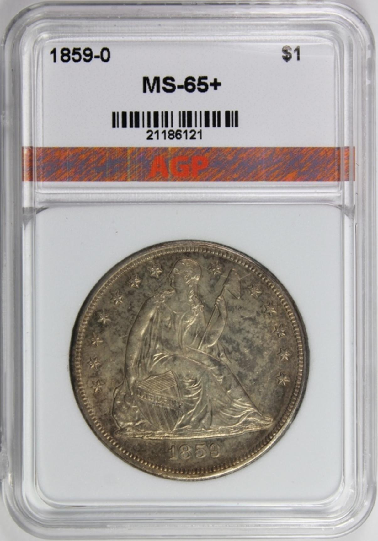 1859-O SEATED DOLLAR