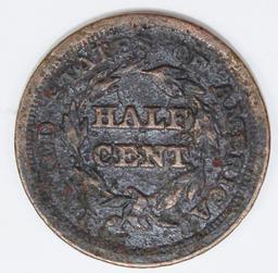 1853 HALF CENT