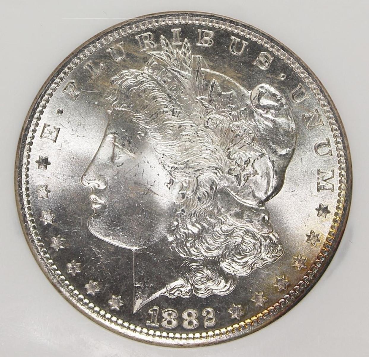 1882-S MORGAN SILVER DOLLAR