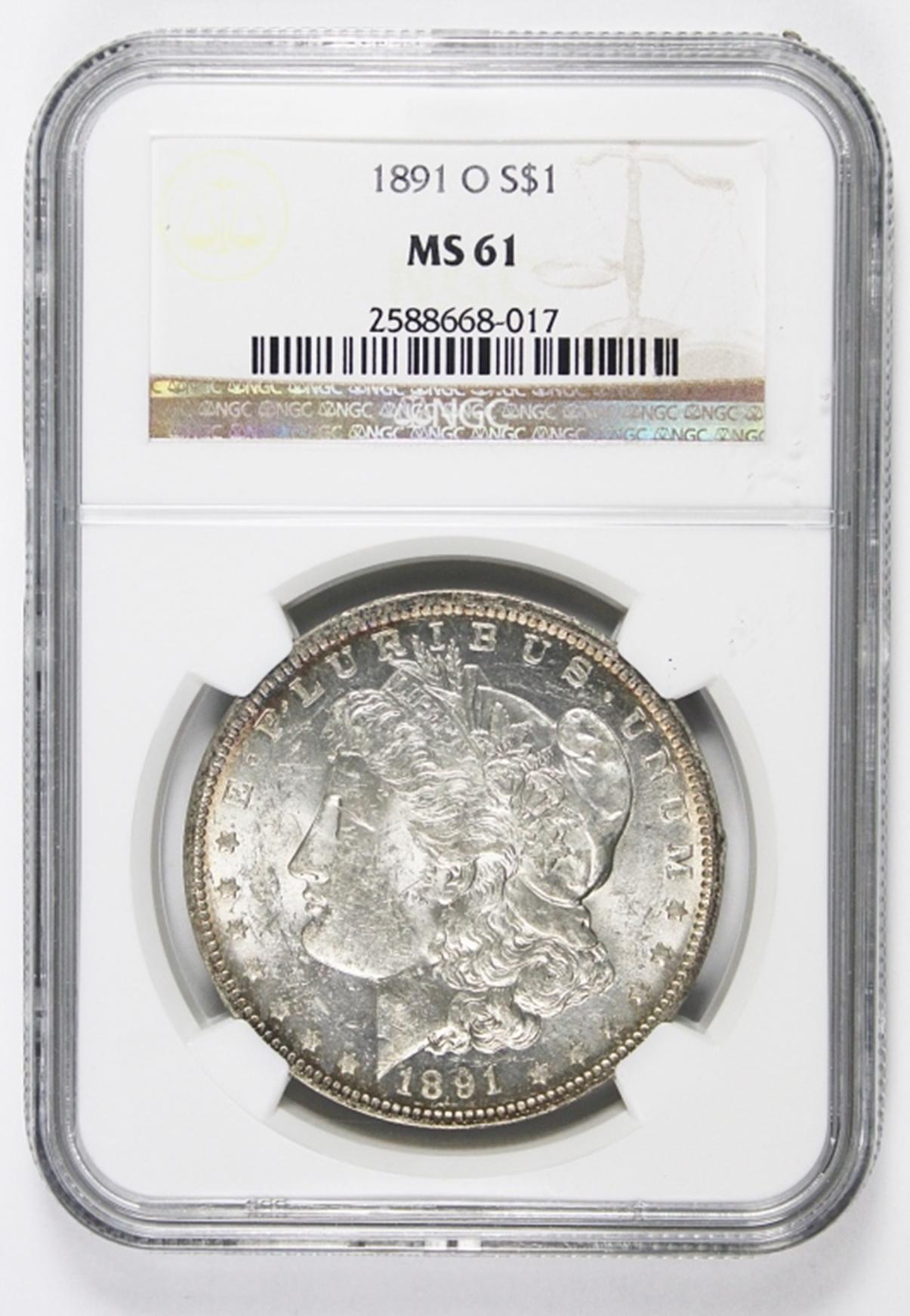 1891-O MORGAN SILVER DOLLAR