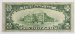 1934-A $10.00 SILVER CERTIFICATE