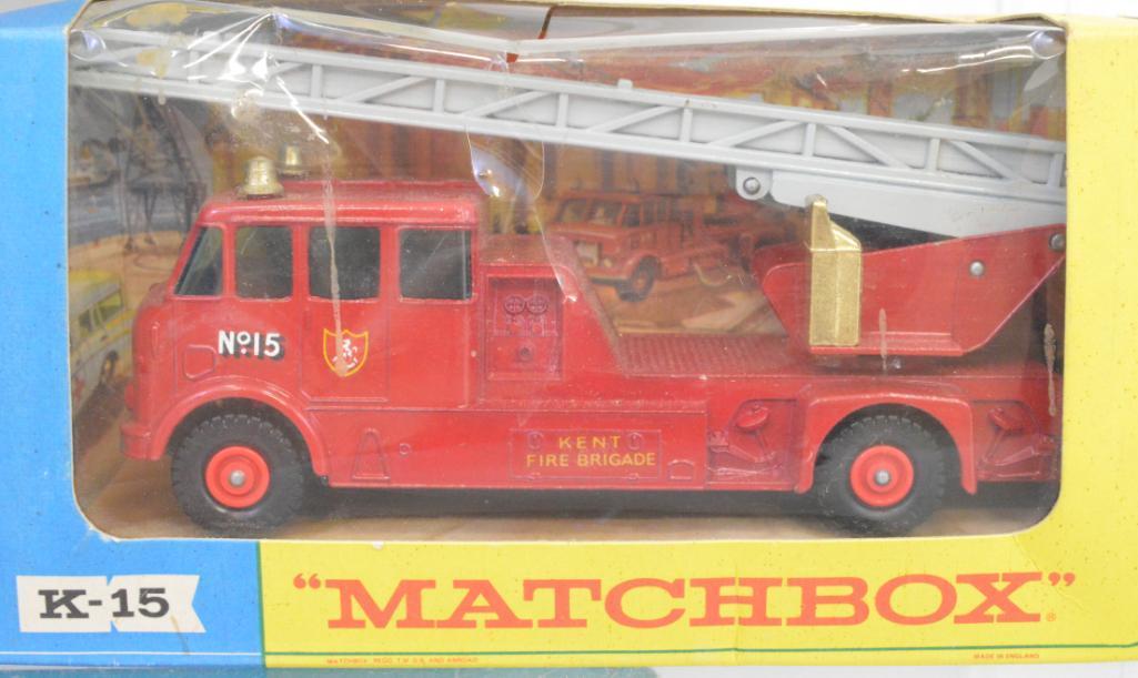 Four Matchbox Super Kings vehicles in original boxes