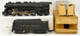 American Flyer prewar 3/16 O gauge 5640 4-6-4 Hudson steam locomotive and tender in OBs