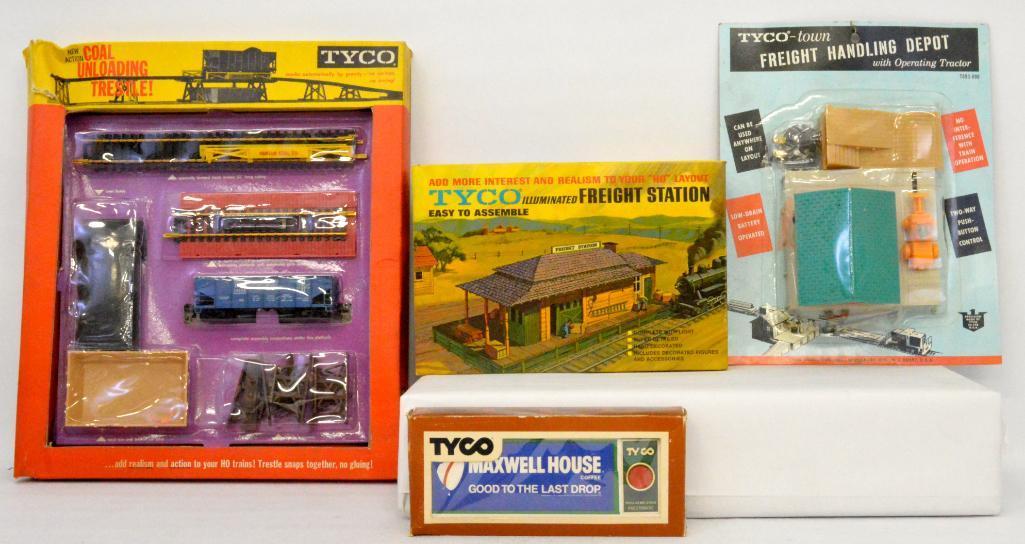 Three Mint new old stock Tyco accessories in original packaging