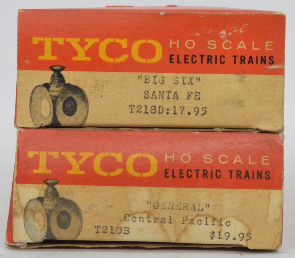 Two Tyco HO new old stock steam locomotives in original boxes