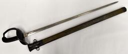 US WWI Patton Sabre Sword with Scabbard