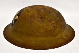 US WWI Painted 2nd Infantry Division Model 1917 Helmet