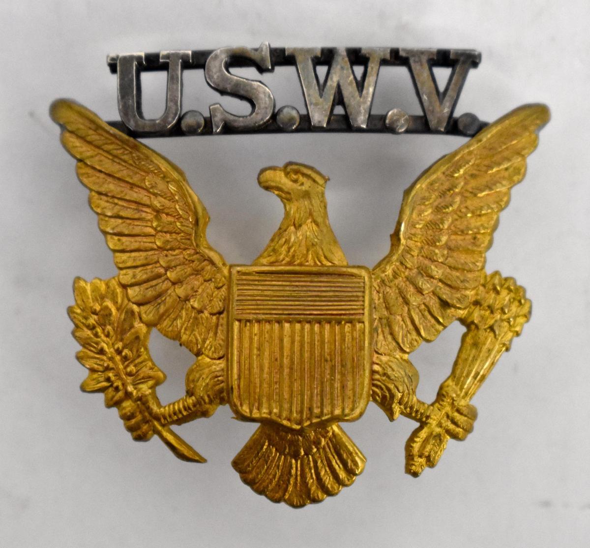 Spanish American War USWV Hat Badge