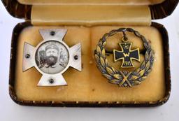 WWI German Cased Pins and Medals Military