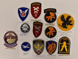 Grouping of WWII Airborne patches