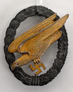 WWII Nazi German Luftwaffe Paratrooper Badge