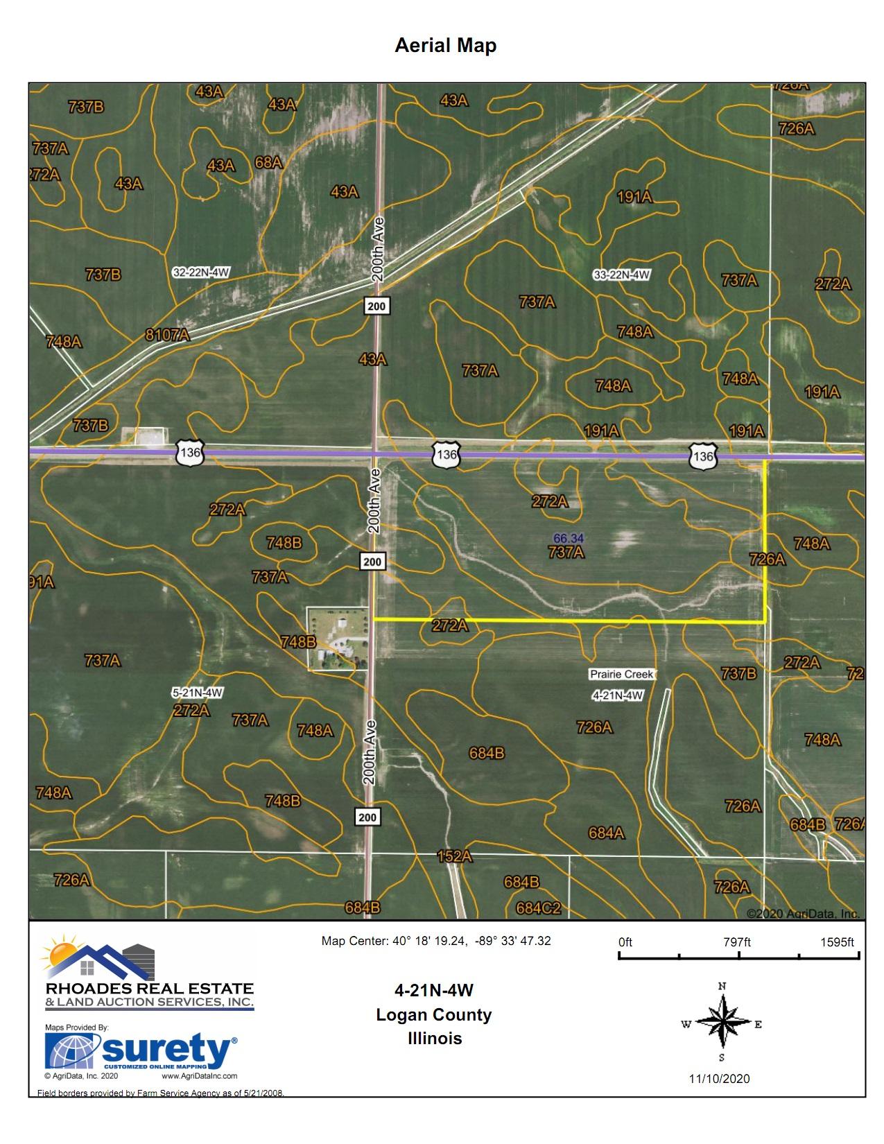 Logan County Farmland Auction 66 +/- Acres