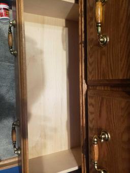 3 drawer dresser with Mirror / 4 decor Picture wooden frames