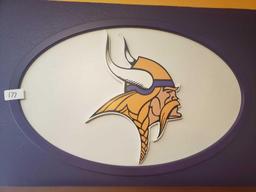 Minnesota Vikings wooden sign