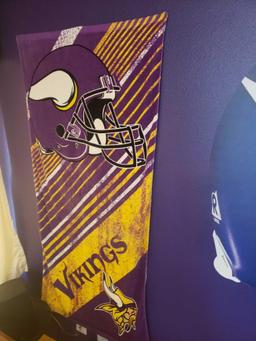 Minnesota Vikings Fatheads and beach towel