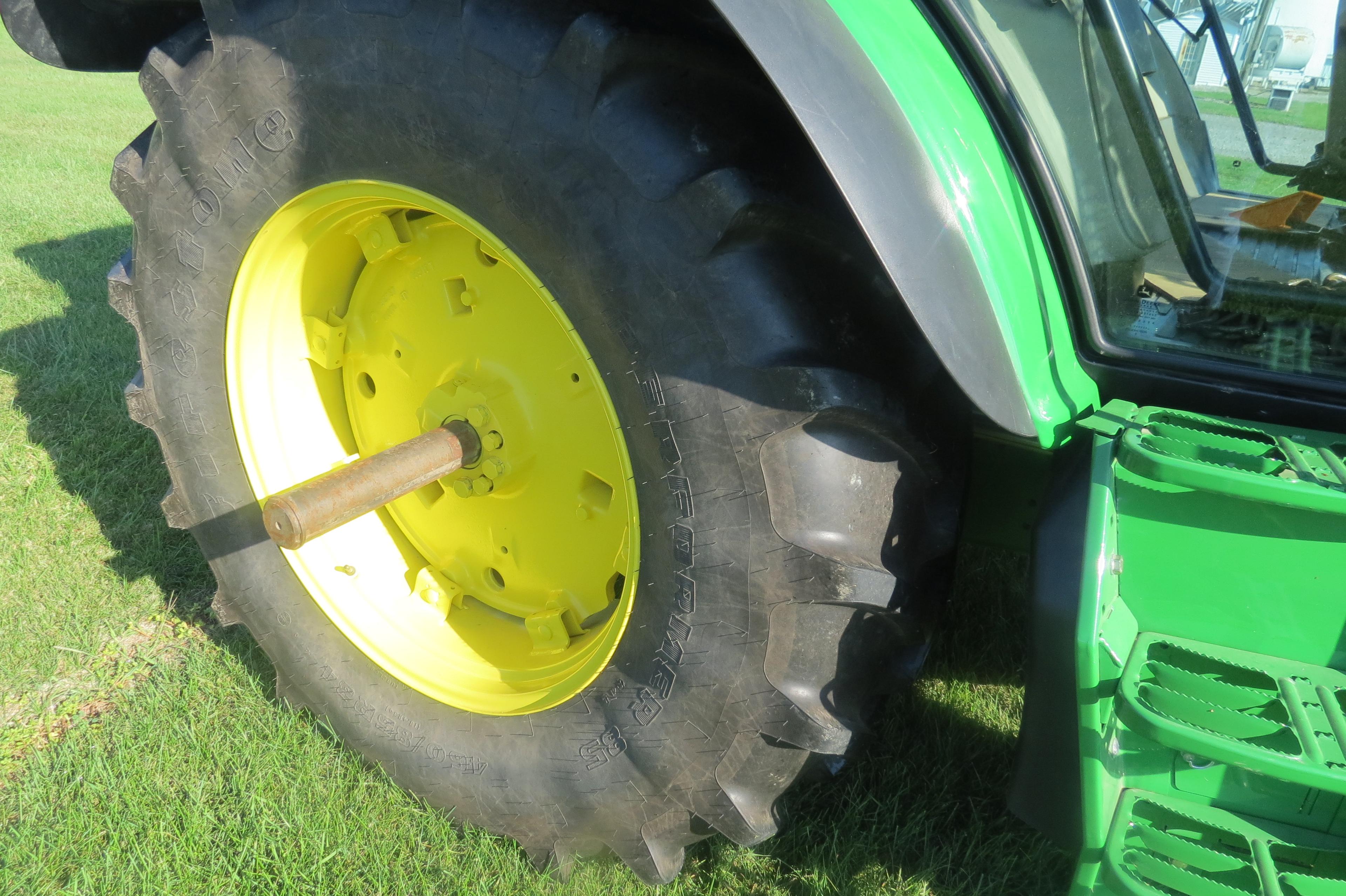 John Deere 6115R MFWD tractor, 460/85R/34 rear, 380/85R/24 front, 7â€� tou