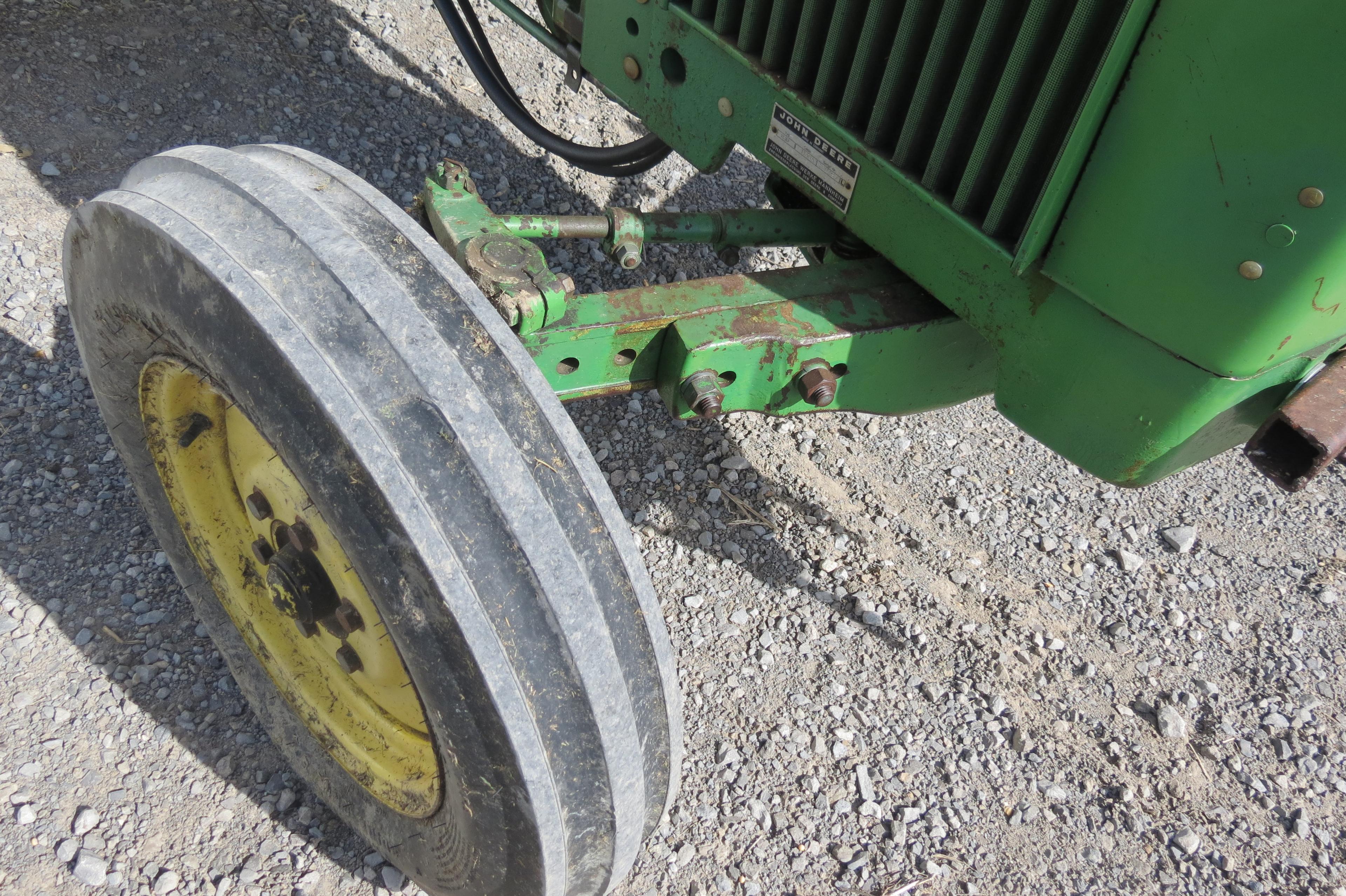 John Deere 830 diesel utility tractor, 13.6/28 rear, 6.10/16 front, 8-speed, power