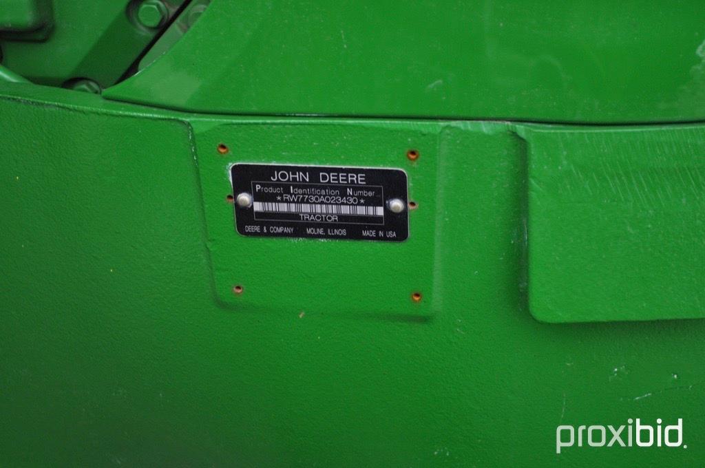 John Deere 8360R MFWD tractor, 480/80R50 rear duals, 420/85 R34 front dual