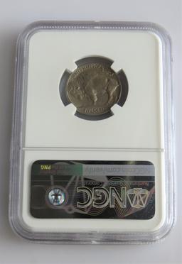 1937 D 3 Legged Buffalo Nickel AU58