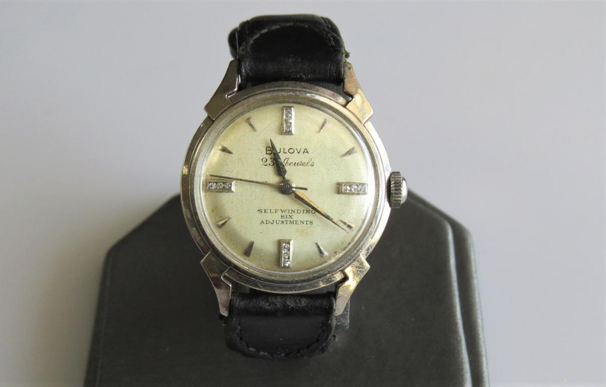 Vintage Gold and Diamond Bulova Watch