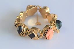 1950s Vintage Victorian Slide Bracelet 14K