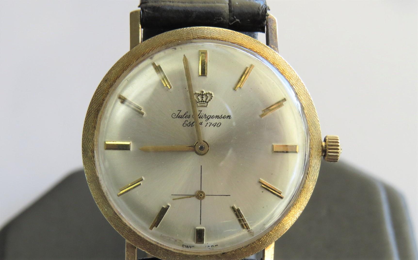 Vintage Jules Jurgensen Gold Watch