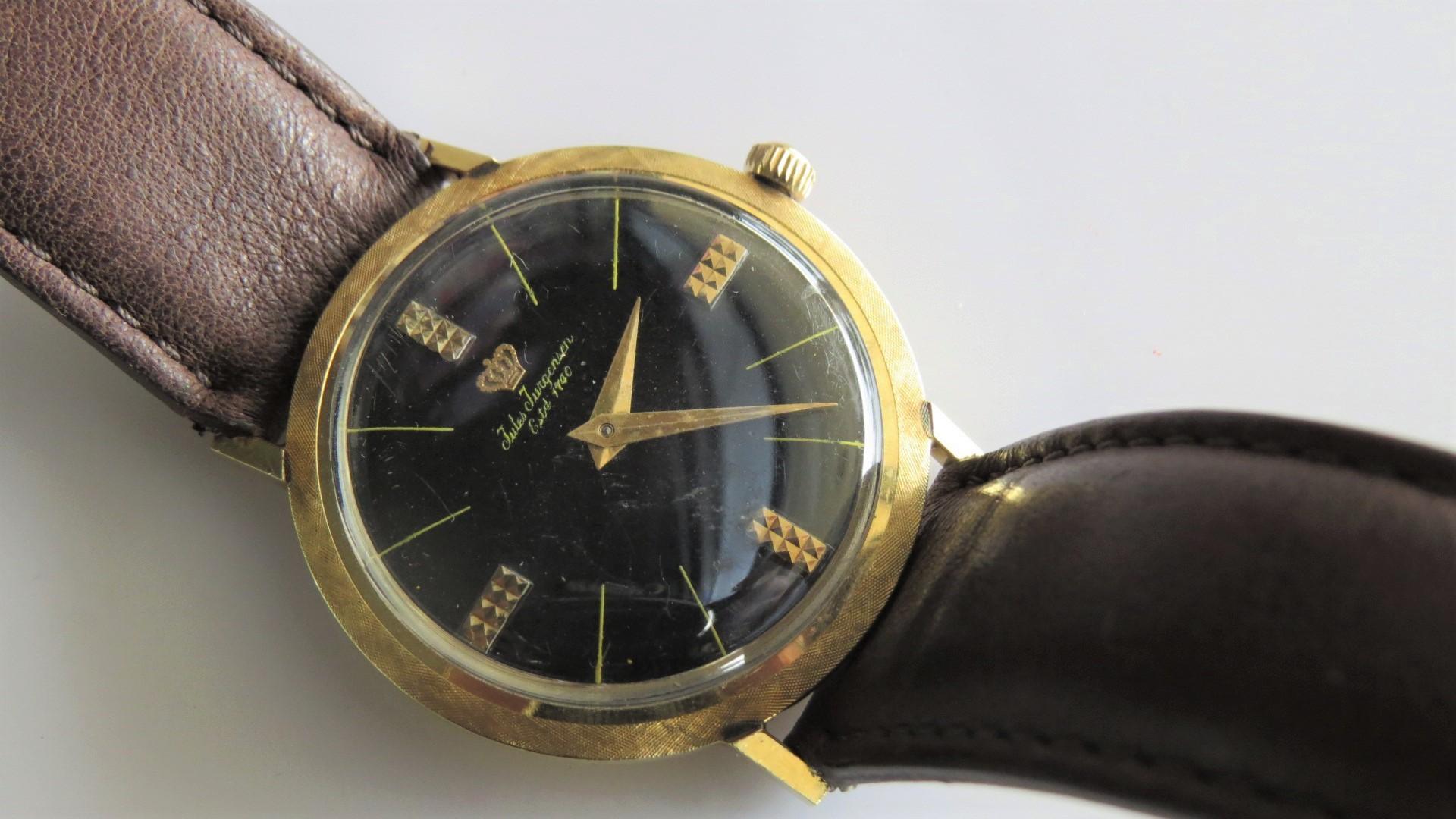 14K Yellow Gold Jules Jurgensen Vintage Watch